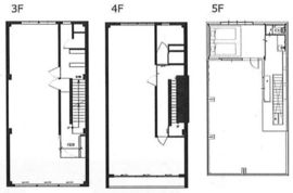 内田ビル 3-5階 間取り図