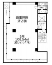 ハットビル 6階 間取り図