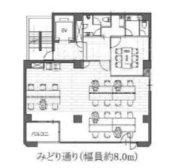 グランド日本橋小伝馬町 2階 間取り図