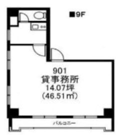 ハウスジェントウル 901 間取り図