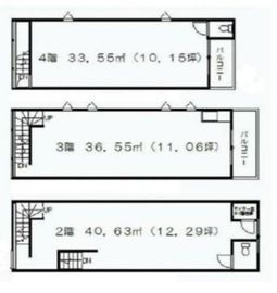 王ビル 2-4階 間取り図