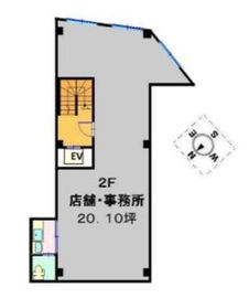 門前仲町S&Sビル 2階 間取り図