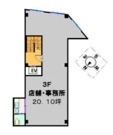 門前仲町S&Sビル 3階 間取り図