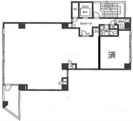 東亜門前仲町ビル 5階 間取り図
