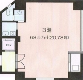 笹塚明和ビル 3階 間取り図