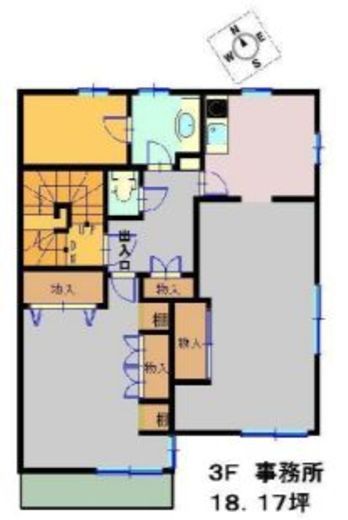 ASAHIビル 3階 間取り図