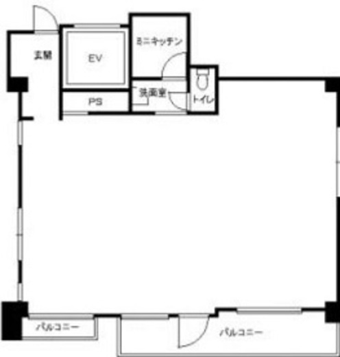 青山台ビル 502 間取り図