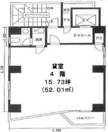 虎ノ門MKビル 4階 間取り図