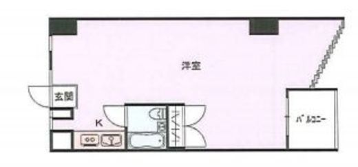 三愛ビル 梅館 302 間取り図