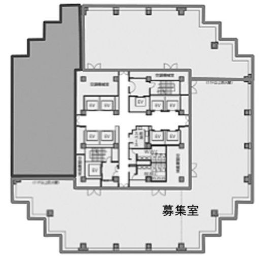 青海フロンティアビル 11北東 間取り図
