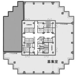 青海フロンティアビル 11北東 間取り図