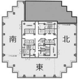 青海フロンティアビル 3南東北 間取り図