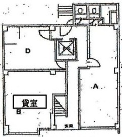 第1矢木ビル 1階B 間取り図