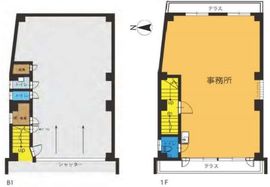 フォーチュン中野本町 地下1-1階 間取り図