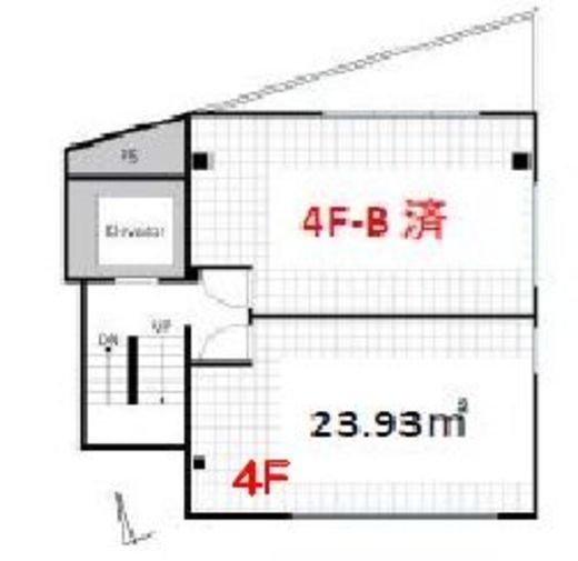 ACN高田馬場ビル 4階A 間取り図