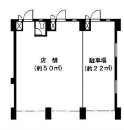 フラット青葉台 1階 間取り図