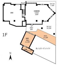 池ノ上ガーデンハイツビル 1階 間取り図