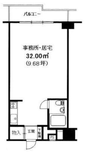 飯田橋ハイタウン 904 間取り図