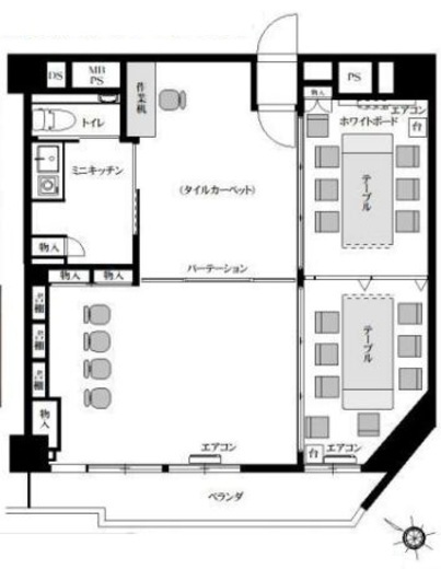 飯田橋ハイタウン 601 間取り図