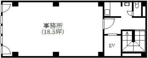 岡田ビル 4階 間取り図
