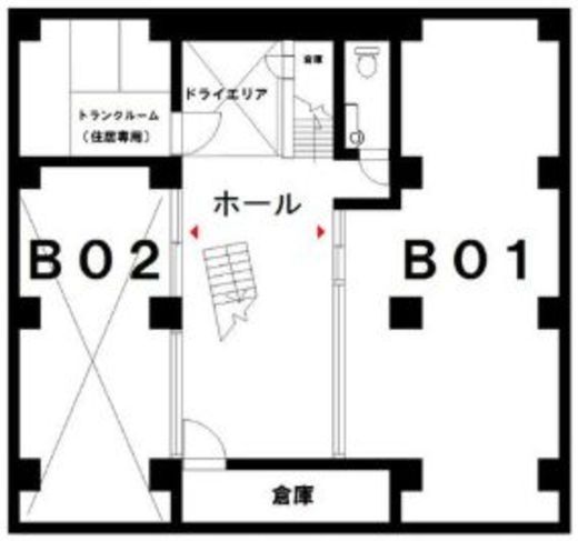 すきがらビル B01 間取り図