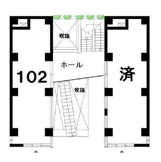 すきがらビル 102 間取り図
