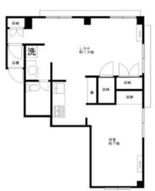 鹿鳴館ハイツ原宿 201 間取り図