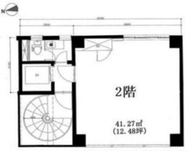 インタービル2 2階 間取り図