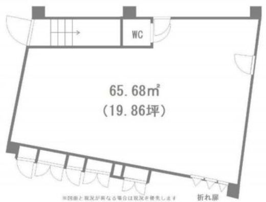 ハプニングタワー曙橋 1階 間取り図