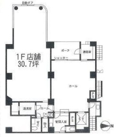八光ビル 1階 間取り図