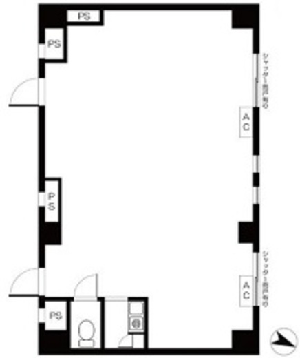 ドミール赤羽 101・102 間取り図