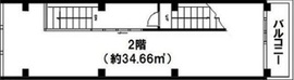 AU代官山 2階 間取り図