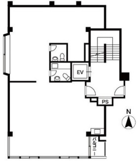 TAKIビル原宿 3階A 間取り図