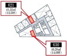 新大宗ビル2号館 621 間取り図