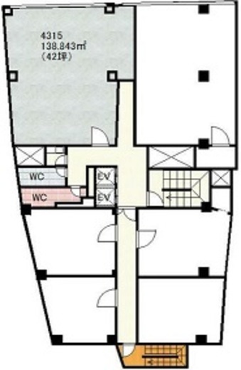新大宗ビル3号館 4315 間取り図