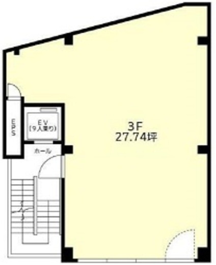 楠本第2ビル 3階 間取り図