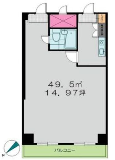 サンパティオ高田馬場 210 間取り図