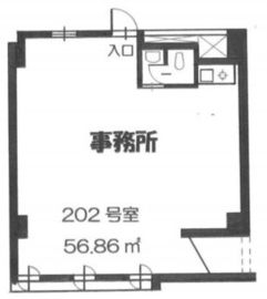 第2中村ビル 202 間取り図