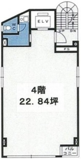 セントラル道玄坂 4階 間取り図