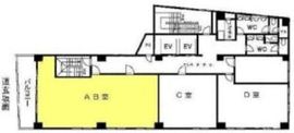 世界堂ビル 8階AB 間取り図