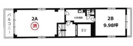 原田ビル 2階B 間取り図