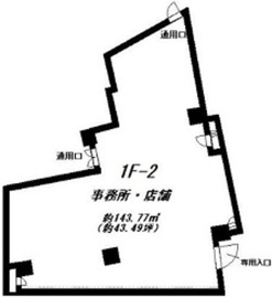 初台共同ビル 1階2 間取り図