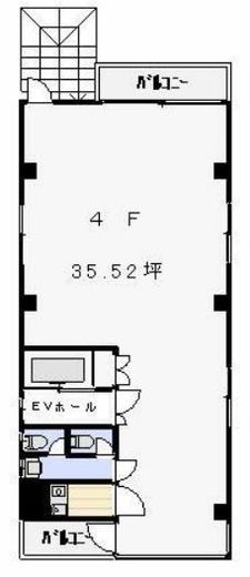 久保ビル 4階 間取り図
