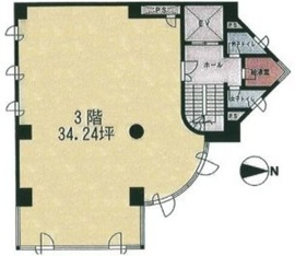 アカデミービル 3階 間取り図