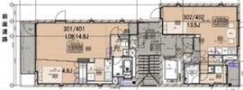 UENOビル 402 間取り図