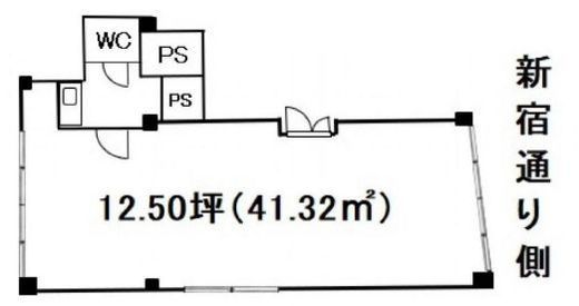三橋萬寿ビル 4階 間取り図