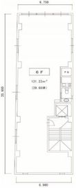 Fビル 6階 間取り図