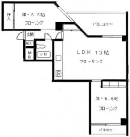 渋谷アトウビル 402 間取り図