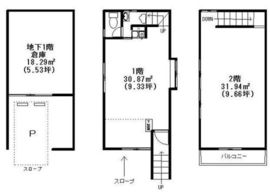 Casa di Sale B1-2階 間取り図