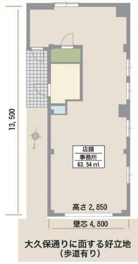 Jc street Kagura 1階 間取り図
